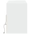 Mueble de TV de pared con luces LED blanco 130x31x45