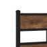 Estructura de cama sin colchón metal roble ahumado 75x190