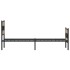 Estructura de cama sin colchón metal roble Sonoma 80x200