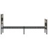 Estructura de cama sin colchón metal roble Sonoma 90x200
