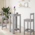 Mesa alta de bar madera ingeniería gris Sonoma 51x50x103,5