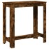Mesa alta de bar madera ingeniería roble ahumado