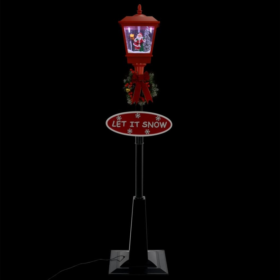 Farola de Navidad con Papá Noel y LED 180