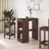 Mesa alta con estantes madera marrón roble 90x47,5x103,5