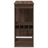 Mesa alta con estantes madera marrón roble 90x47,5x103,5