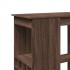 Mesa alta con estantes madera marrón roble 90x47,5x103,5