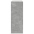 Mesa alta bar con estantes madera gris hormigón 90x40x103,5