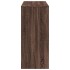 Mesa alta con estante marrón roble 124x46x103,5
