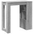 Mesa alta bar con estantes gris Sonoma 102x50x103,5
