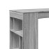 Mesa alta bar con estantes gris Sonoma 102x50x103,5