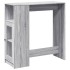 Mesa alta bar con estantes gris Sonoma 101x40x103,5