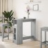 Mesa alta bar con estantes gris Sonoma 101x40x103,5