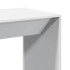 Mesa alta de bar madera de ingeniería blanca 51x50x103,5
