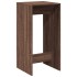 Mesa alta de bar madera ingeniería marrón roble 51x50x103,5