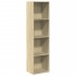 Estantería de madera de ingeniería roble Sonoma 40x30x152