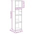 Estantería de madera de ingeniería roble Sonoma 40x30x152