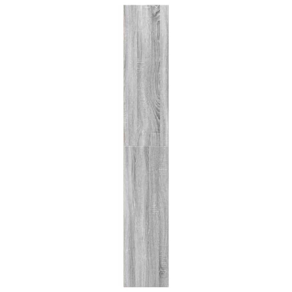 Estantería de madera de ingeniería gris Sonoma 40x30x189