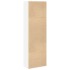 Estantería de madera de ingeniería blanca 60x30x189