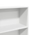Estantería de madera de ingeniería blanca 60x30x189