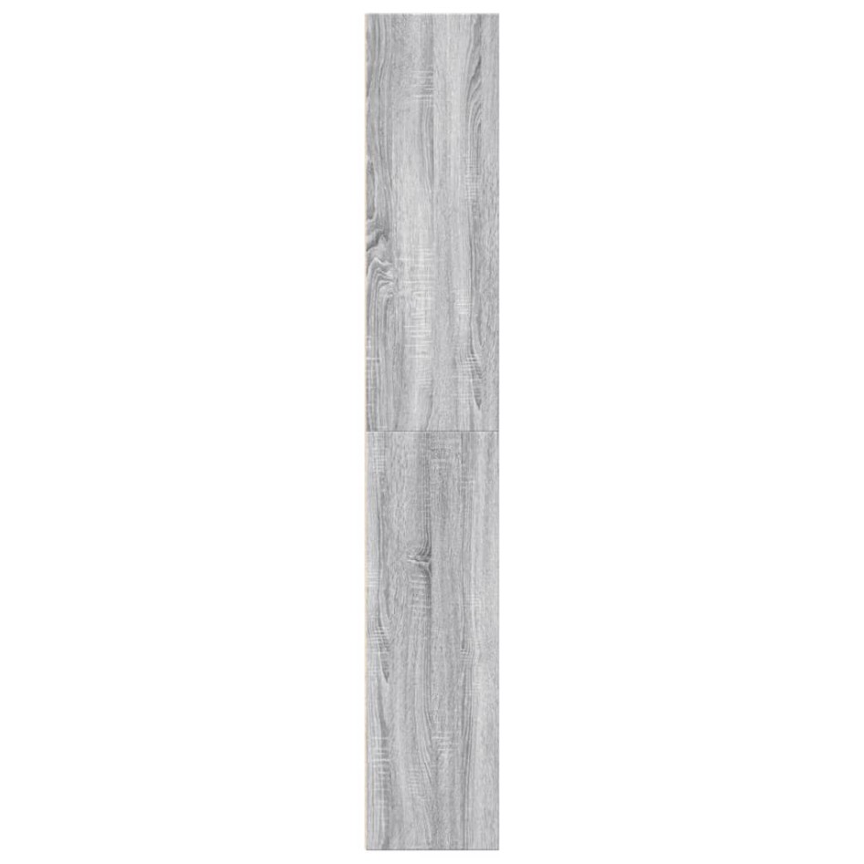 Estantería de madera de ingeniería gris Sonoma 60x30x189