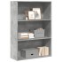 Estantería de madera de ingeniería gris hormigón 80x30x114