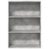Estantería de madera de ingeniería gris hormigón 80x30x114