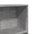 Estantería de madera de ingeniería gris hormigón 80x30x152