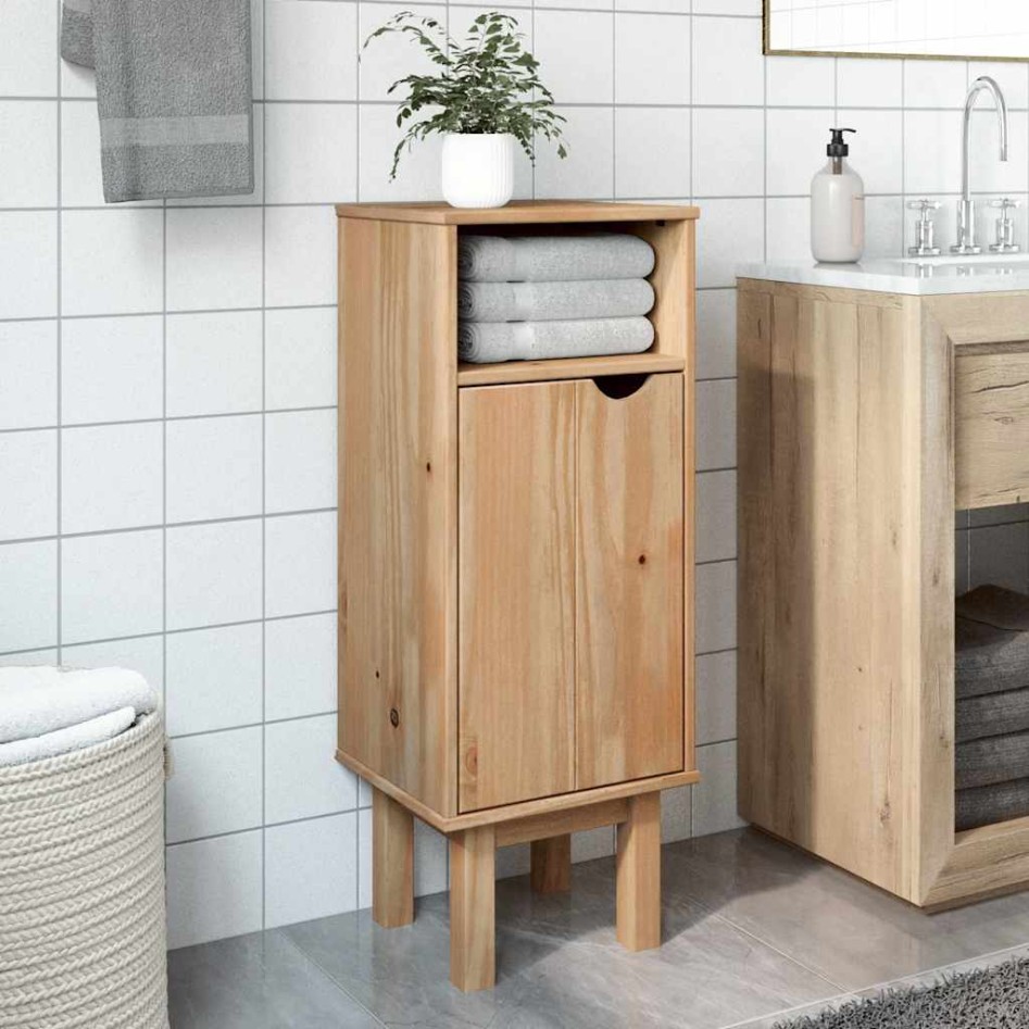 Mueble de baño OTTA madera maciza de pino 35x30x90