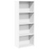 Estantería de madera de ingeniería blanca 60x30x152