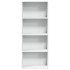 Estantería de madera de ingeniería blanca 60x30x152