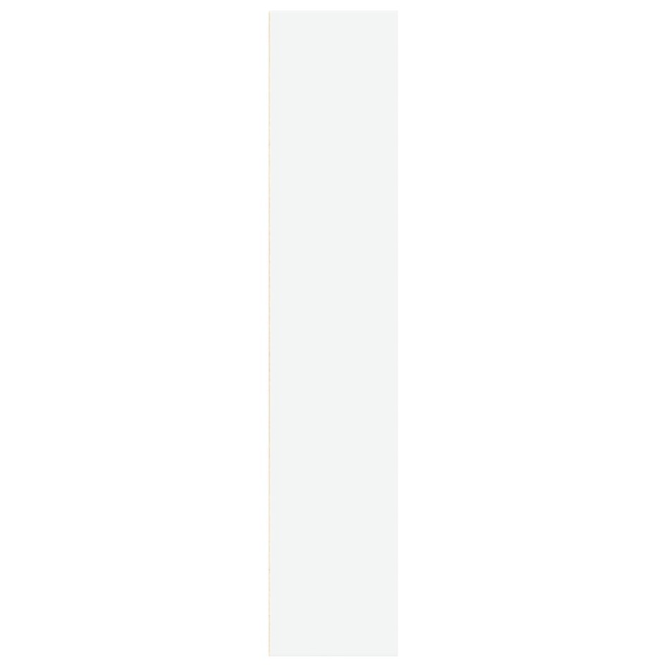 Estantería de madera de ingeniería blanca 60x30x152