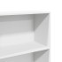 Estantería de madera de ingeniería blanca 60x30x152