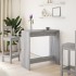 Mesa alta de bar madera ingeniería gris Sonoma 102x50x103,5