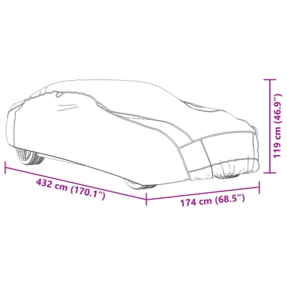 Funda completa coche Sedan protección antigranizo M