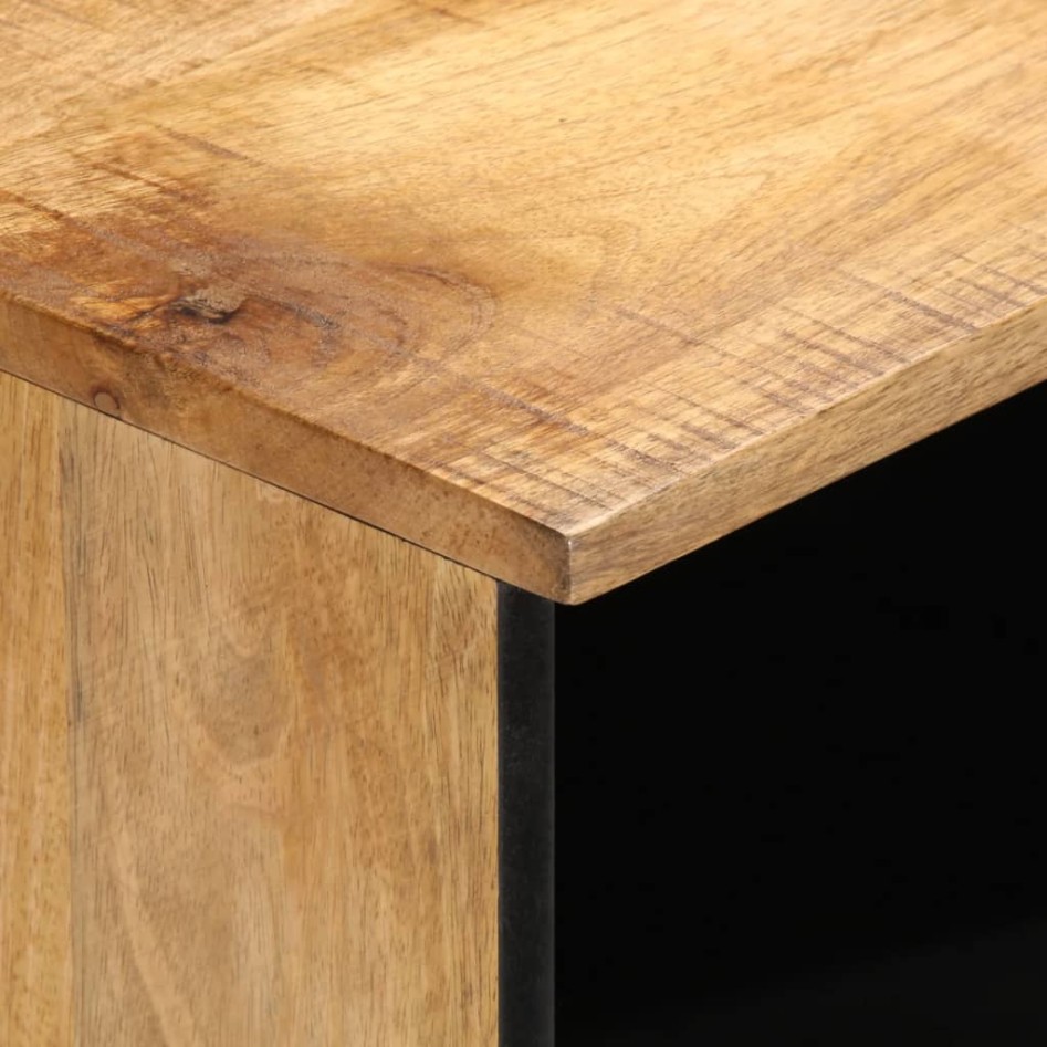 Mueble de TV madera maciza de mango rugosa 80x34x46