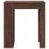 Mesa alta bar con estantes marrón roble 95x47x103,5