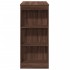 Mesa alta bar con estantes marrón roble 95x47x103,5