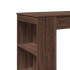 Mesa alta bar con estantes marrón roble 95x47x103,5