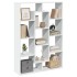 Estantería librería madera de ingeniería blanca 102x29x143