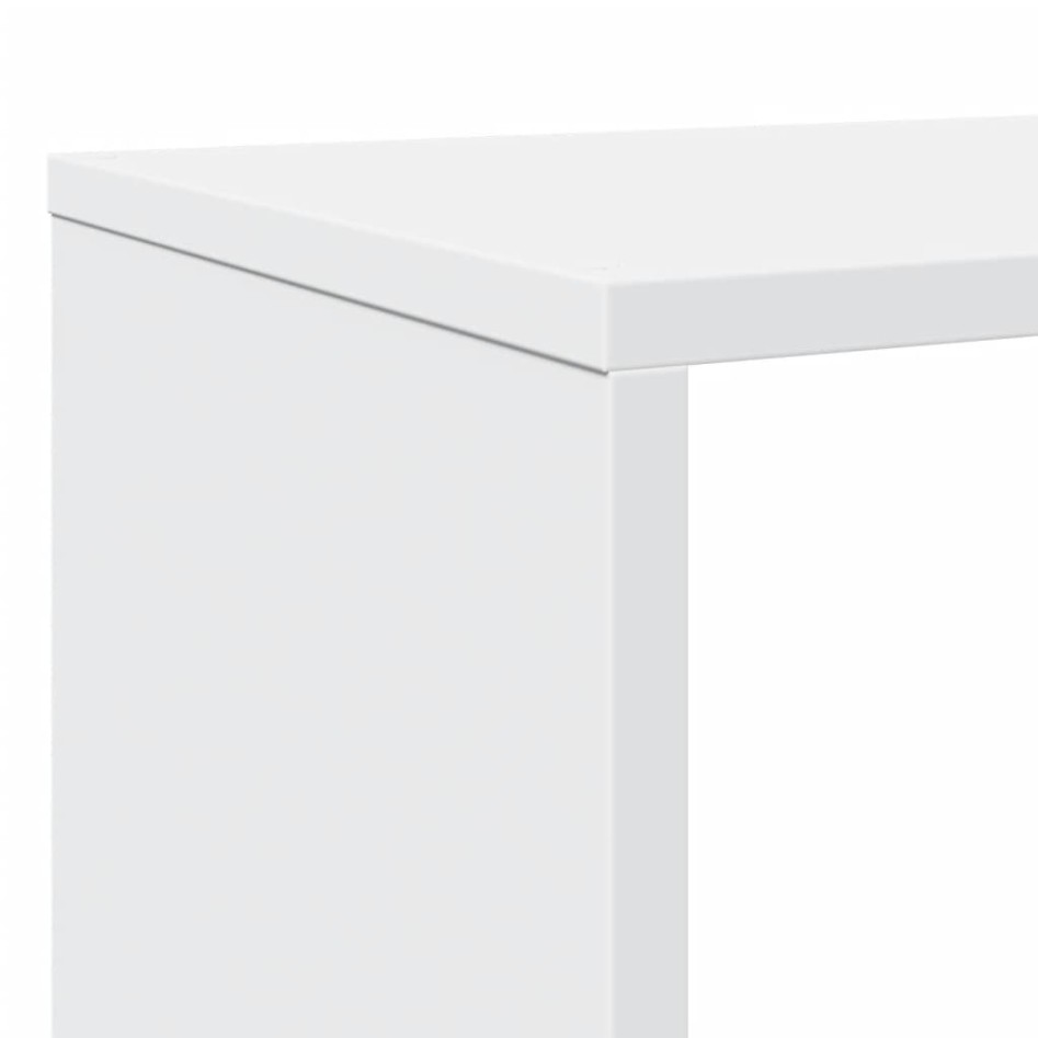 Estantería librería madera de ingeniería blanca 102x29x143