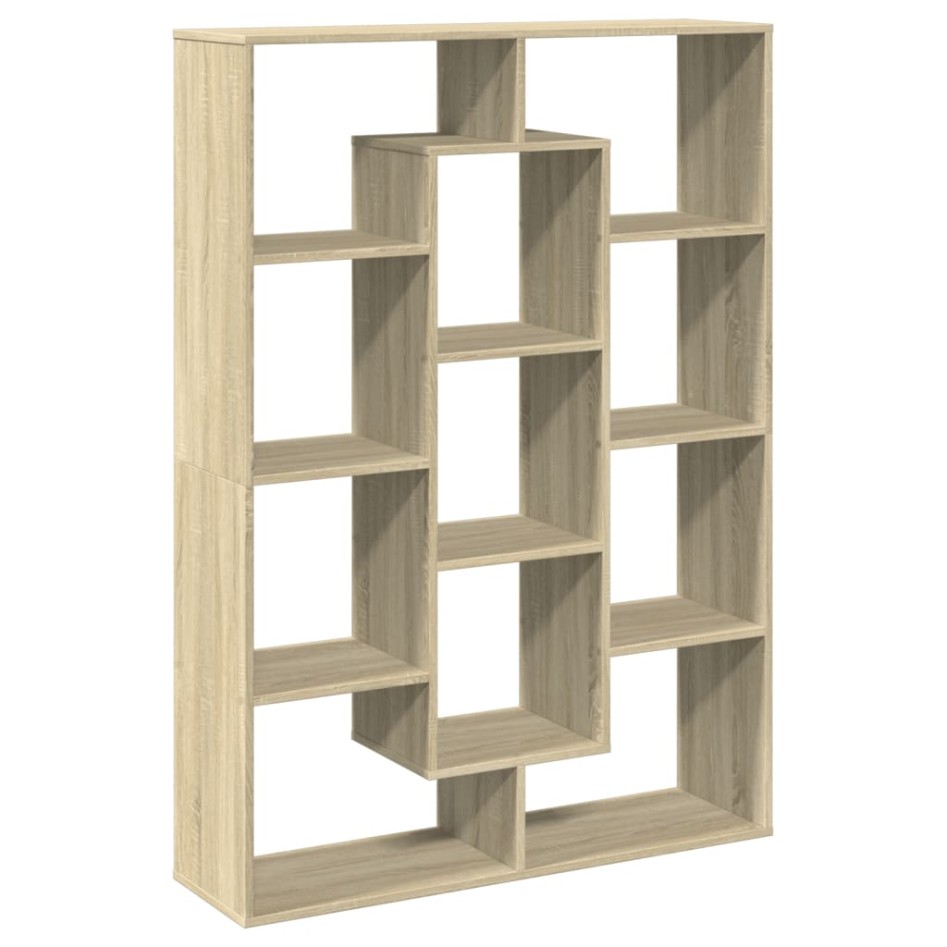Estantería de madera de ingeniería roble Sonoma 102x29x143