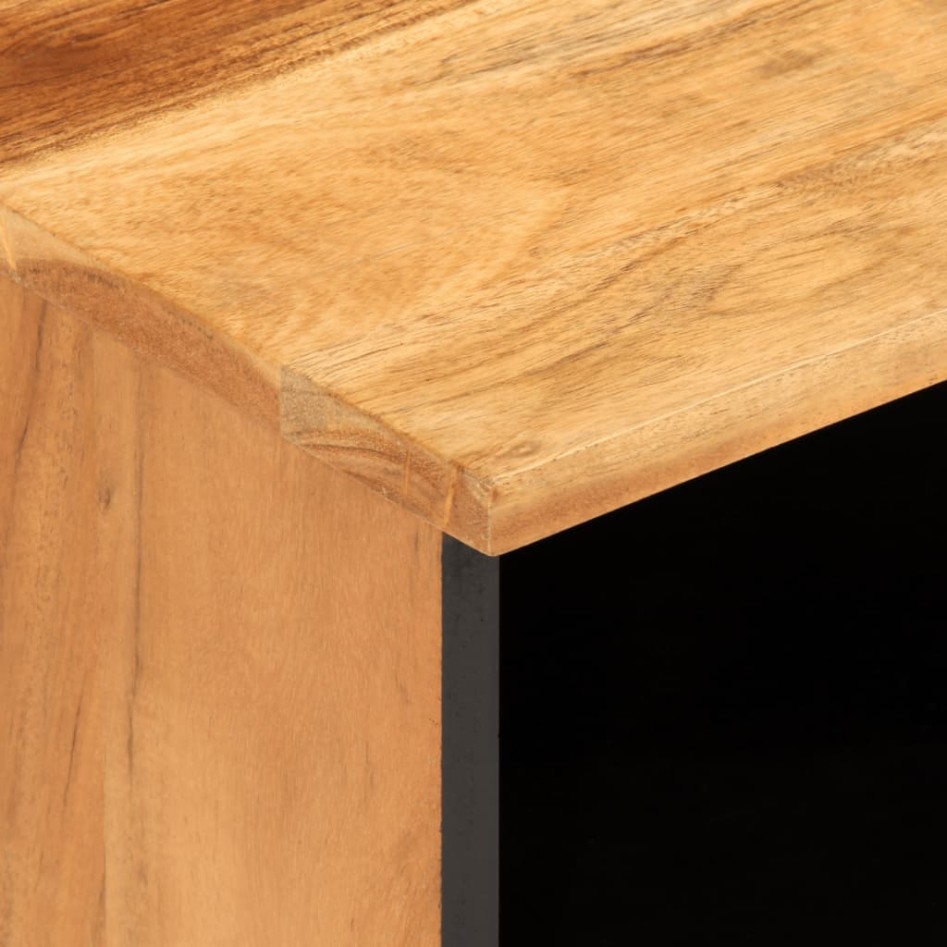 Mueble de TV madera maciza de acacia 100x34x46