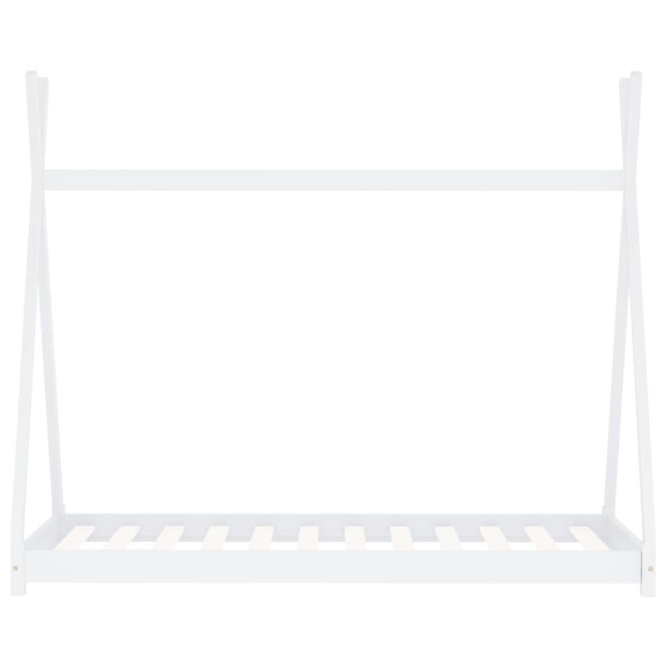 Estructura de cama infantil madera maciza pino blanca 90x200