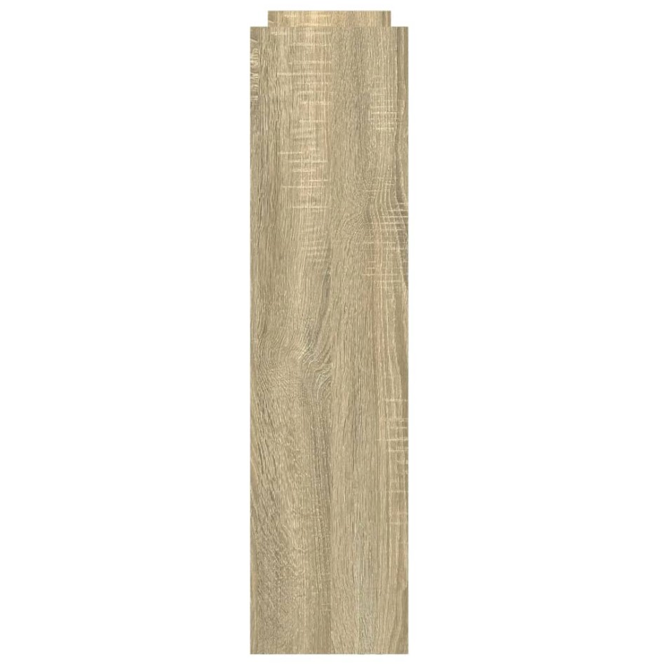 Carro de almacenaje estrecho 4 niveles madera roble