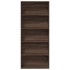Estantería madera ingeniería roble marrón 80x30x189