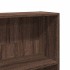 Estantería madera ingeniería roble marrón 80x30x189