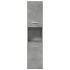 Armario pared baño madera ingeniería gris hormigón 30x30x130
