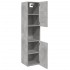 Armario pared baño madera ingeniería gris hormigón 30x30x130
