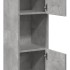 Armario pared baño madera ingeniería gris hormigón 30x30x130