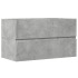 Armario para lavabo contrachapada gris hormigón 90x38,5x45